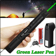 [Oqiao] Leistungs Starker Rot Grüner Laserpointer 10000M 5Mw เลเซอร์ Visier Fokus Einstellbar Brenne