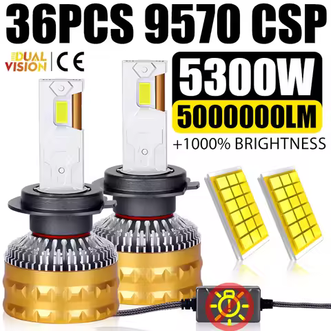 5300W H4 LED Headlights 5000000LM Canbus Decoder Car Light H1 H7 H11 H8 H9 9005 9006 9012 HB3 HB4 HI