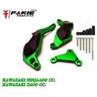 ด่วน SALE ล้างสต็อก การ์ดแคร้งเครื่อง ซ้าย/ขวา KAWASAKI NINJA400 Z400 วัสดุอลูมิเนียม มีการ์ด POM กั