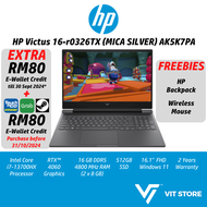 HP Victus Gaming Laptop 16-r0326TX Mica Silver AK5K7PA  Intel i7-13700HX RTX4060 16GB 512GB 16.1" 16