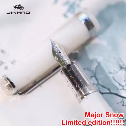 Limited Edition JINHAO 82 Fountain Pen Major Snow Color EF F M Calligraphy Pen Korean Stationery Off