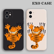 Softcase Infinix Hot 10 11 12 Hot9Play Hot1Play Hot11Play Note12 Smart 4 5 6 7 EX055 CASE GARFIELD Cat Character Imported Quality Non-Slip Comfortable To Handheld Soft Material print HD And ANTI-Fade Easy To Wash
