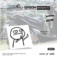 Cute Fucek Cartoon Middle Finger Sticker for Car, Laptop, Motorcycle, Cutting - Code 10785