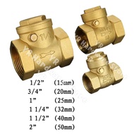 Brass Swing Check Valve 1/2" to 2" ( 1/2" / 3/4" / 1" / 1-1/4" / 1-1/2" / 2" ) 15mm 20mm 25mm 32mm 4