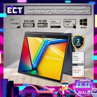 Asus Vivobook S 14 Flip OLED TN3402Y-AKN206/216WSM 2 in 1 Laptop (R7 7730U,16GB,512GB SSD,ATI,14" 2.