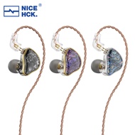 NiceHCK DB2 Microphone HiFi Music Earphone 1DD+1BA Hybrid Dual Driver in Ear Earbud Monitor Detachab