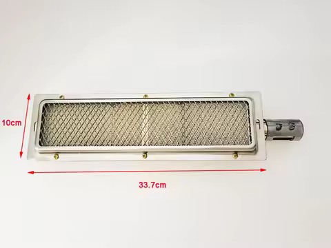 33.7x10cm Barbecue BBQ Infrared Ceramic Burner Stainless Steel Ceramics Gas Burner Alumunium Plate I