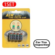 Seamital 4 cái đèn báo cảm biến áp suất lốp chống trộm ô tô 36psi 2.4bar Nắp giám sát áp suất lốp xe