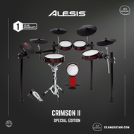 ALESIS CRIMSON II SPECIAL EDITION 5-PIECE ELECTRONIC DRUM KIT ALL MESH HEADS 12" DUAL-ZONE SNARE, 74 DRUM KITS 671 SOUND
