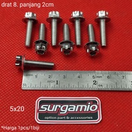 Probolt bolt 2 keys GS1 5x20 thread bolt 8 length 2cm Heng Original