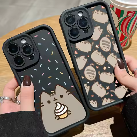 Funny Lovely Pusheen Cat Phone Case for Huawei P40 P50 Mate 40 Nova 10 Honor 300 200 X7 X9 90 50 Mag