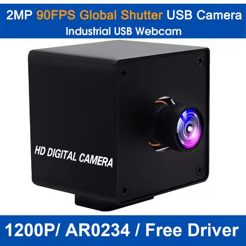 ELP 1080P Global Shutter 90fps High Speed Industrial Camera AR0234 Machine Vision USB Webcam For Hig