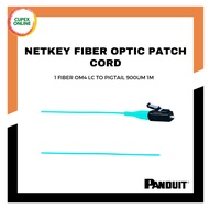 Panduit NETKEY FIBER OPTIC PATCH CORD 1 FIBER OM4 LC TO PIGTAIL 900UM 1M