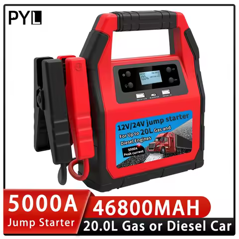 Portable Car Jump Starter 12/24V 46800mAh Power Bank Booster Battery Charger for Truck Car up to 20L