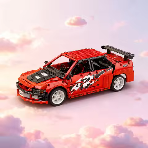 1681pcs MOC Sean S Mitsubishi Lancer Evolution 1 Technical Model Building Blocks Architecture Toys C