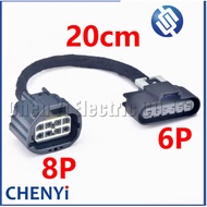 1 Pcs 8P to 6P Adapter From HID Wiring To HALOGEN Headlight Connector harness plug For 2007-2012 GMC