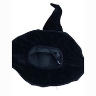 Halloween Black Flannel Witch Hat Black Cloth Witch Hat Wizard Headdress Wizard Twist Hat Witch Hat