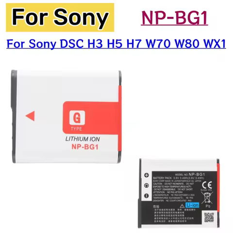 NP-BG1 NP-FG1 NPBG1 Rechargeable Li-ion Digital Camera Battery For Sony DSC H3 H5 H7 W70 W80 WX1 NP 
