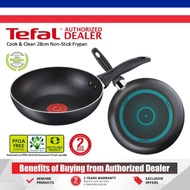 Tefal Cook & Clean 28cm Non Stick Deep Frypan Fry Pan B22506