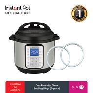 Instant Pot Duo PLUS 9-IN-1 with Clear Sealing Rings, Multi-Use Smart Pressure 6 Quarts (5.7 Liters)