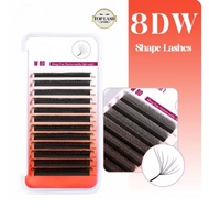 Eight Leaf Clover Individual Lashes 5/8DW 0.07mm C/D Curl Self-fanning Eyelash Extensions