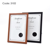 Certificate Frame | A4 Frame | Black/Brown Wooden Frame | A4