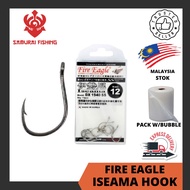 SAMURAI- FIRE EAGLE Iseama Hook (DX1940SS) Fire Eagle Fishing Hook Mata Kail Fire Eagle Fishing Tool