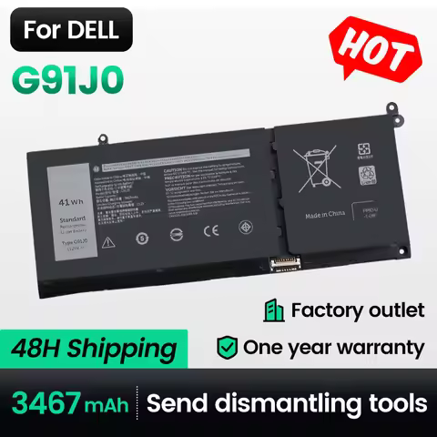 Keyuan G91J0 3511 Laptop Battery 5310 For Dell Inspiron 15 5510 5410 Latitude 3320|3520|3420
