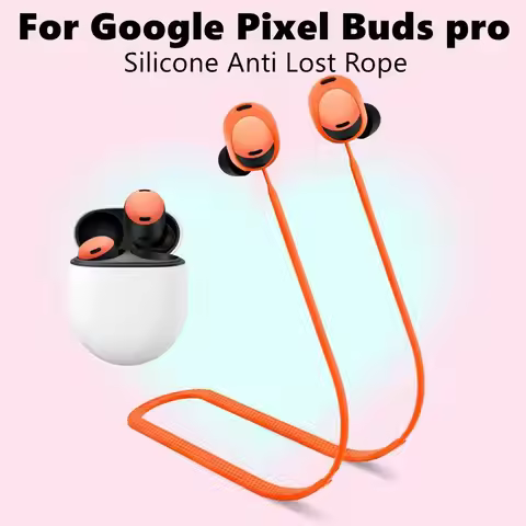 Silicone Anti Lost Rope Sweatproof Bluetooth Headphone Neck Strap for Google Pixel Buds Pro 1/2 Head