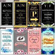 BUNTING MAJLIS 2X5FT - PENUNJUK ARAH MAJLIS 1X1.5FT