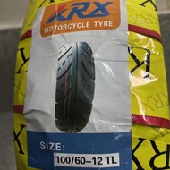 KRX Tire Tubeless For Mororcycle 100/60/12 ,110/70-12, 120/70-12 , 130/70-12 & 140/70-12