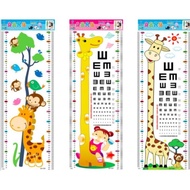 (Height Sticker) Animal Motif Height Measuring Wall Sticker