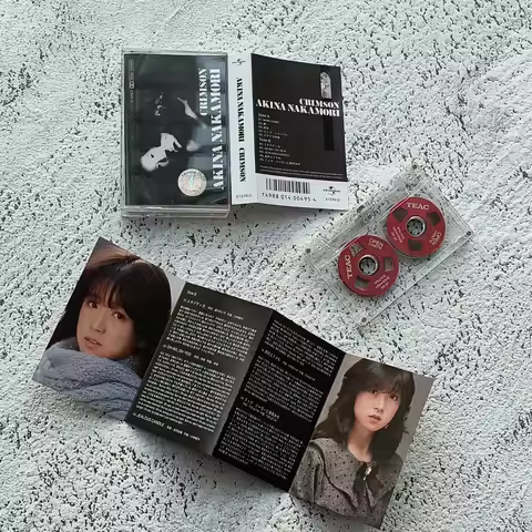 Nakamori Akina Music Magnetic Tape CRIMSON Album Metal CD Cassettes Cosplay Recorder Car Walkman Sou