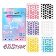 Box Colorful Star Heart Acne Patch Pe Mild Non-irritating Pimples Acne Patches F1y4