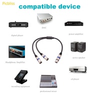 Picbliss Hot Sale 0 5M XLR Y Splitter Cord 3Pin XLR 1 Female to 2 Male  Adaptor Cable Mixer Micropho