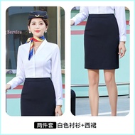 Hot seller Professional Suits Men And Women Same Shirts Aviation Pilot Flight Attendant Uniforms Fl