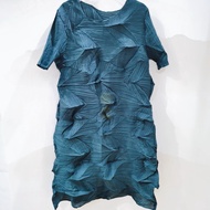 ✚◘ 6613 Aiden001 -One Size Summer Pleated Loose Short-Sleeved A-Line Dress