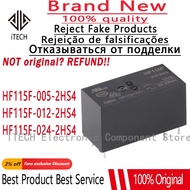 10PCS/Lot HF115F-005-2HS4、HF115F-012-2HS4、HF115F-024-2HS4 Geganti Kuasa Asal Baharu HF115F/005-2HS4、
