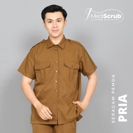 Short Sleeve Civil Servant Uniform for Men, ASN PPPK, Civil Servant PDH Shirt, Civil Servant Uniform
