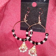 CRYSTAL HOOP JIMIKI EARRING