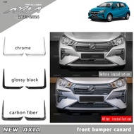 new perodua axia 2023 car front bumper canard accessories axia baru