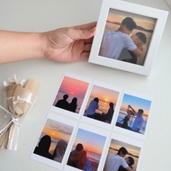Square Printed Photo Frame with Photo Printing on Demand (free 5 polar 6x9 photos) Oui Gift - [Gift 
