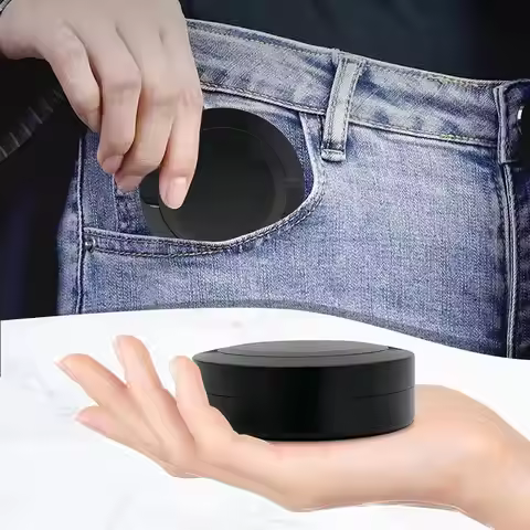 3 Layer Round Aluminum Alloy Snus Cans Snuffbox Container Car Alloy Exquisite Aluminium Snuff Box Po