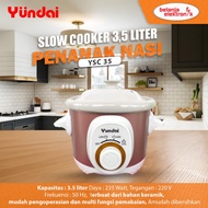YUNDAI Slow Cooker 3.5 Liter Rice Cooker YSC 35