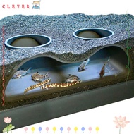 CLEVER Aquarium Underground Tunnel Cave, Fish Tank Decoration Curve Aquarium Decoration Tunnel Caves
