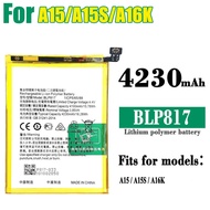 แบตโทรศัพท์มือถือ OPPO A15/A15S/A16K BLP817 แบต ประกัน 1 เดือน OPPO Battery