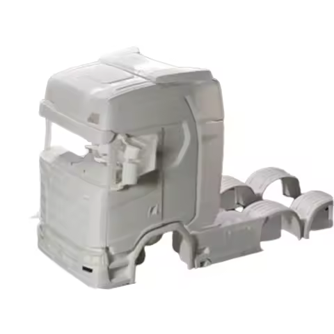 8x4 Car Shell Model Including Interior Decorative Equipment Rack and Rear Fender for 1/14 Tamiya RC 