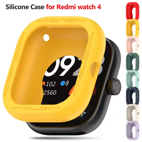 For Redmi watch 4 Silicone Case Bumper Smart Watch Accessories Protective Cover for Xiaomi Redmi Wat