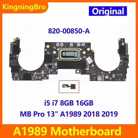 Original A1989 Motherboard 820-00850-A For MacBook Pro 13" A1989 Logic Board with Touch ID Core i5 i