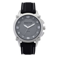 Kenneth Cole Reaction Mens Black Rubber Strap Analog Watch Rk50803003 573